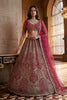 Stylish Rani Pink Heavy Embroidered Lehenga Choli with Designer Net Dupatta for Wedding