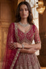 Stylish Rani Pink Heavy Embroidered Lehenga Choli with Designer Net Dupatta for Wedding