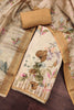 Traditional Peach Linen Cotton Semi-Stitched Straight Salwar Suit with Digital Printed Dupatta