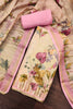 Beautiful Pink Linen Cotton Semi-Stitched Straight Salwar Suit with Digital Printed Dupatta
