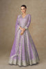 Wonderfull Lavender Georgette Embroidered Gown Designer Dupatta Wedding Wear