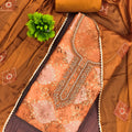 Stunning Orange Muslin Digital Printed Straight Salwar Suit with Designer Dupatta for Women