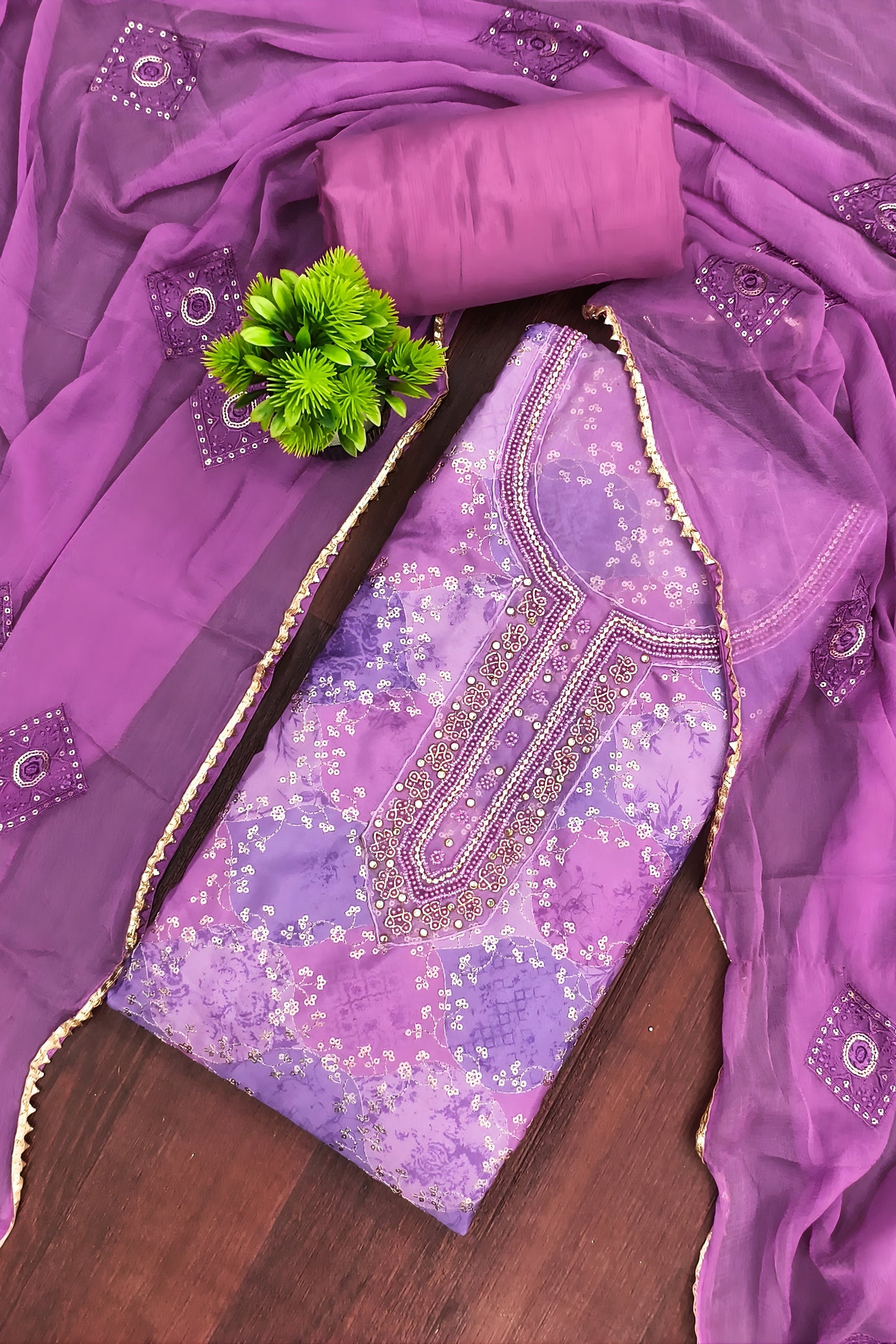 Trendy Lavender Muslin Digital Printed Straight Salwar Suit with Designer Dupatta for Women
