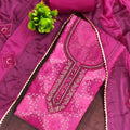 Stylish Rani Pink Muslin Digital Printed Straight Salwar Suit with Designer Dupatta for Women