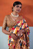Stylish Multicolor Cotton Printed Saree Designer Border Matching Blouse Piece