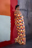 Stylish Multicolor Cotton Printed Saree Designer Border Matching Blouse Piece
