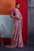 Beautiful Pink Cotton Printed Saree Designer Border Matching Blouse Piece