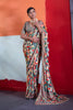 Stylish Multicolor Cotton Printed Saree Designer Border Matching Blouse Piece