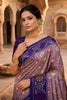 Graceful Lavender Patola Silk Saree Woven Border for Wedding Wear