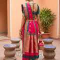 Luxury Rani Pink Soft Silk Saree Zari Woven Border for Wedding Wear