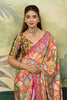 Beautiful Multicolor Crepe Silk Designer Printed Saree for Wedding