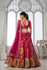 Elegant Rani Pink Silk Embroidered Designer Lehenga Choli with Soft Net Dupatta for Wedding