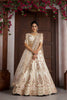 Traditional Off White Silk Embroidered Designer Lehenga Choli with Soft Net Dupatta for Wedding