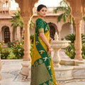 Gracefull Mehendi Green Soft Silk Designer Saree for Wedding