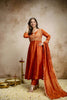 Gracefull Rust Orange Vichitra Silk Anarkali Suit Heavy Embroidery Work and Dupatta
