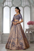 Elegant Lavender Kanjivaram Tissue Silk Designer Lehenga Choli with Designer Dupatta for Wedding