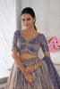 Elegant Lavender Kanjivaram Tissue Silk Designer Lehenga Choli with Designer Dupatta for Wedding