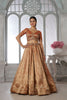 Stunning Rust Orange Kanjivaram Tissue Silk Designer Lehenga Choli with Designer Dupatta for Wedding