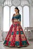 Gorgeous Multicolor Chinon Designer Lehenga Choli with Embroidery Work and Designer Dupatta for Wedding