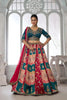 Gorgeous Multicolor Chinon Designer Lehenga Choli with Embroidery Work and Designer Dupatta for Wedding