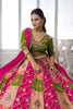 Grateful Multicolor Chinon Designer Lehenga Choli with Embroidery Work and Designer Dupatta for Wedding