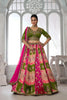 Grateful Multicolor Chinon Designer Lehenga Choli with Embroidery Work and Designer Dupatta for Wedding
