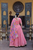 Stunning Pink Cosmos Silk Designer Lehenga Choli with Floral Printed Dupatta for Wedding