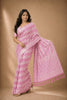 Beautiful Baby Pink Georgette Woven Jacquard Designer Saree for Wedding