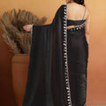 Elegant Black Organza Saree Lace Border for Wedding