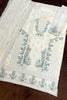 Royal Off White Chiffon Embroidery Work Straight Palazzo Suit