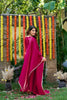 Beautiful Rani Pink Fendy Satin Beads Embroidery Work Palazzo Suit for Women