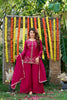 Beautiful Rani Pink Fendy Satin Beads Embroidery Work Palazzo Suit for Women