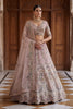 Elegant Dusty Pink Net Wedding Lehenga Choli with Embroidery Work for Women