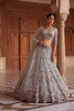 Exclusive Sky Blue Net Wedding Lehenga Choli with Embroidery Work for Women