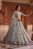 Exclusive Sky Blue Net Wedding Lehenga Choli with Embroidery Work for Women