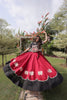 Stylish Black and Maroon Roman Silk Navratri Lehenga Choli with Kutchi Gamthi Embroidery Work