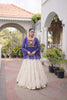 Charming Purple Cotton Navratri Lehenga Choli with Kutchi Gamthi Patch Work for Women