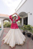 Lovely Rani Pink Cotton Navratri Lehenga Choli with Kutchi Gamthi Patch Work for Women