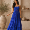 Elegant Blue Faux Georgette Digital Printed Readymade Kurti with Palazzo Set for Women