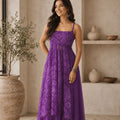 Awesome Purple Faux Georgette Digital Printed Readymade Kurti with Palazzo Set for Women
