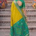 Stylish Mustard Yellow Soft Silk Woven Jari Jacquard Designer Saree for Women