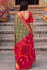 Premium Olive Green Soft Silk Woven Jari Jacquard Designer Saree for Women