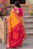 Vibrant Orange Soft Silk Woven Jari Jacquard Designer Saree for Women