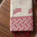 Stylish Cream Linen Woven Resham Designer Saree for Women