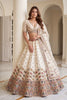 Charming Off White Designer Bridal Lehenga Choli with Heavy Embroidery Work and Net Dupatta
