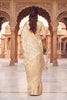 Premium Off White Viscose Silk Weaving Jari Saree for Wedding