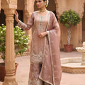 Elegant Mauve Viscose Designer Embroidery Work Palazzo Suit