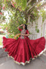 Stunning Rani Pink Cotton Designer Lehenga Choli with Kutchi Patch Work for Navratri