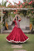 Stunning Rani Pink Cotton Designer Lehenga Choli with Kutchi Patch Work for Navratri