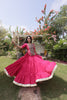 Gorgeous Rani Pink Cotton Designer Lehenga Choli with Kutchi Patch Work for Navratri